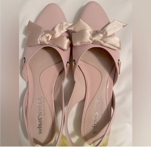 Adorable! What’s What by Aerosoles “Stop N Bow” pink shoes! - Picture 9 of 15